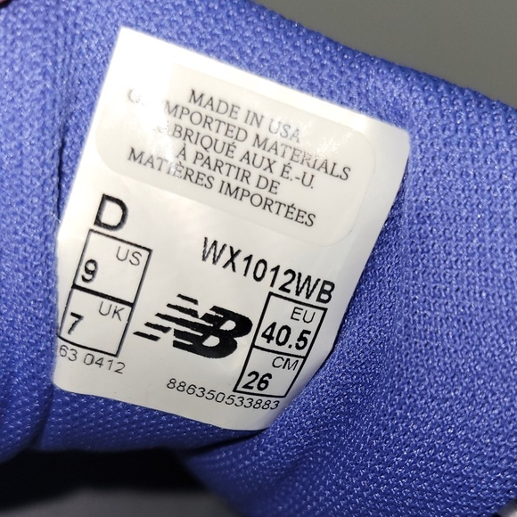 NWOB New Balance WX1012WB Women's US Size 9D (wide) - Picture 8 of 8